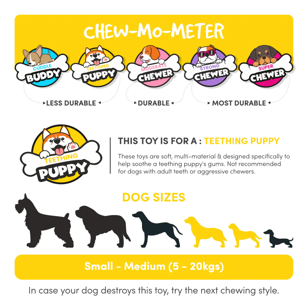 Barkbutler x Fofos Milk Bone & Ball Toy for Dogs (Pink) - Image 3