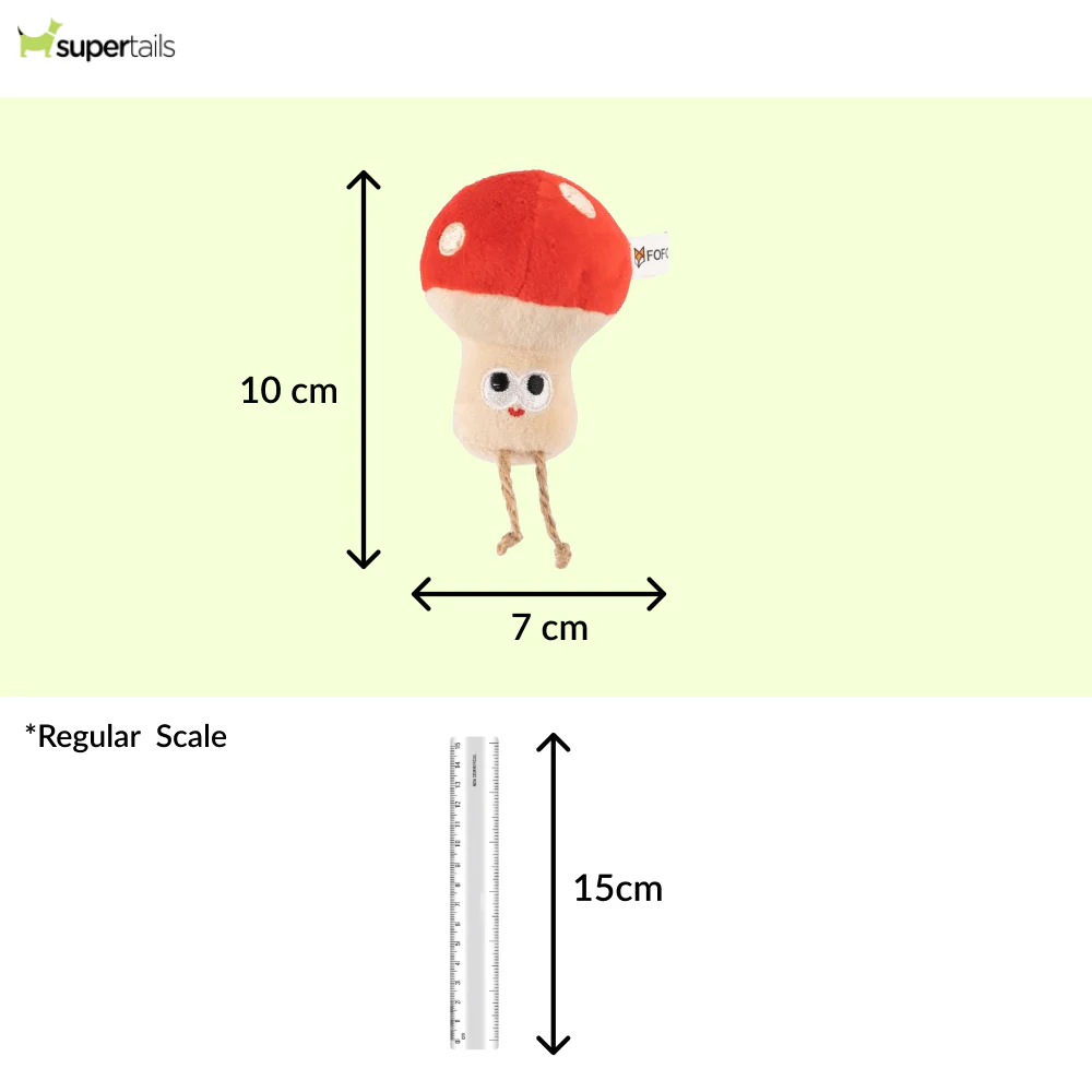 Barkbutler x Fofos Mushroom Catnip Toy for Cats - Image 2