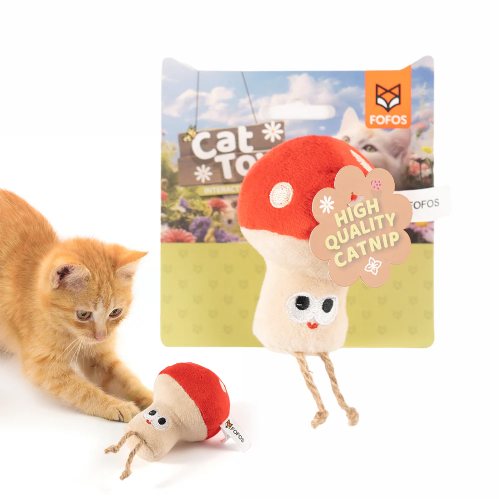 Barkbutler x Fofos Mushroom Catnip Toy for Cats - Image 3