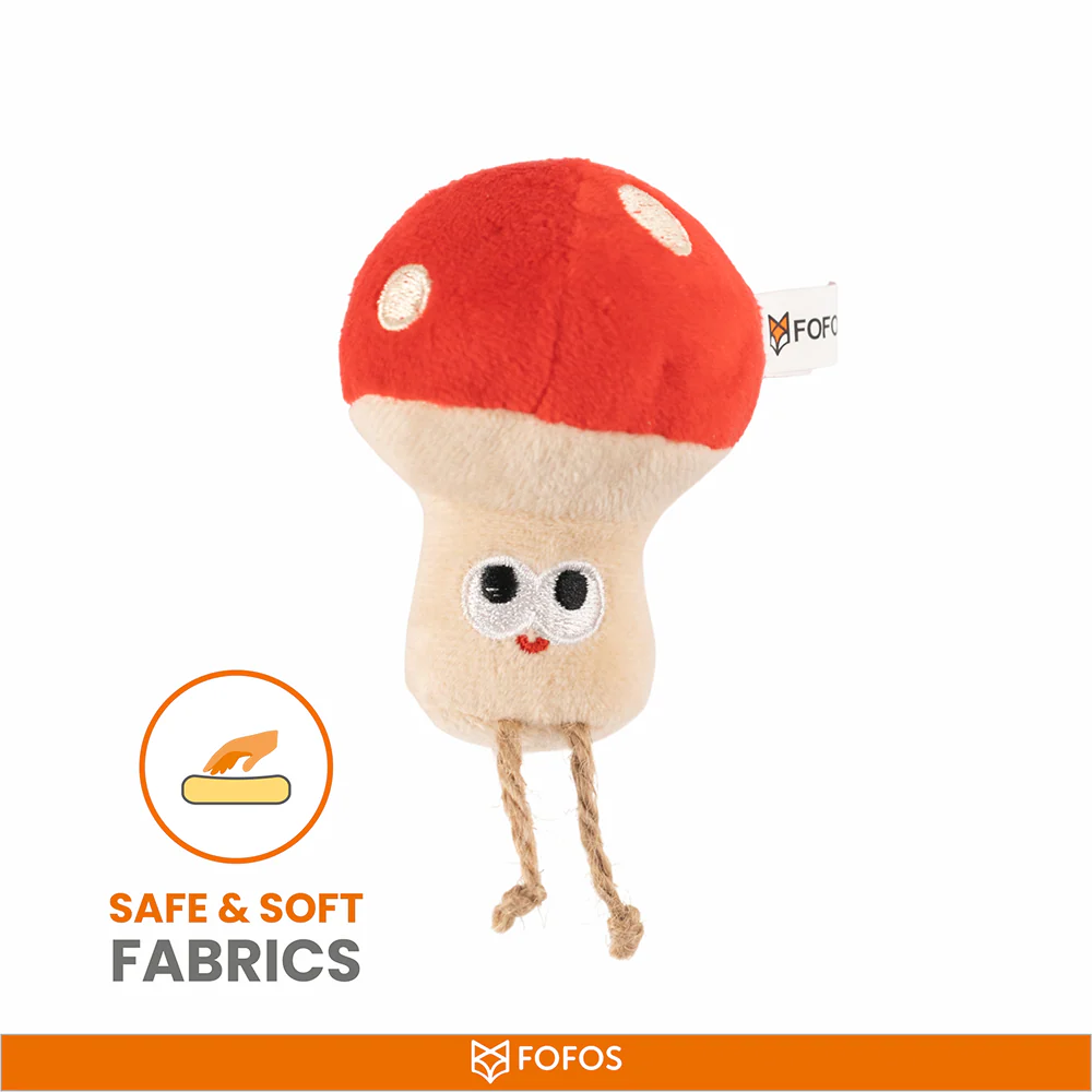 Barkbutler x Fofos Mushroom Catnip Toy for Cats - Image 4