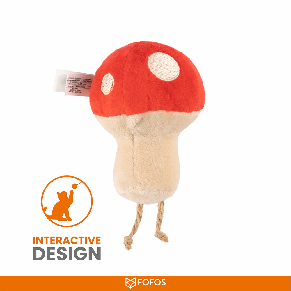 Barkbutler x Fofos Mushroom Catnip Toy for Cats - Image 5