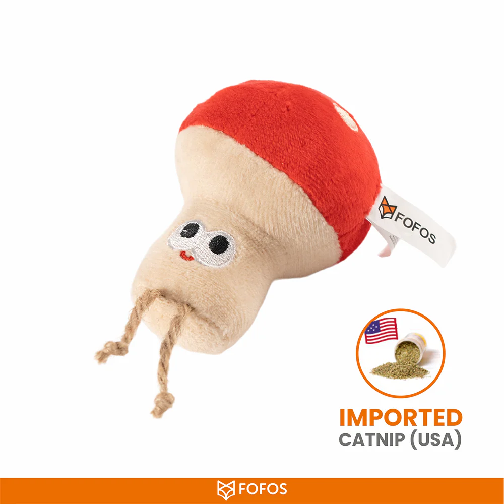 Barkbutler x Fofos Mushroom Catnip Toy for Cats - Image 6