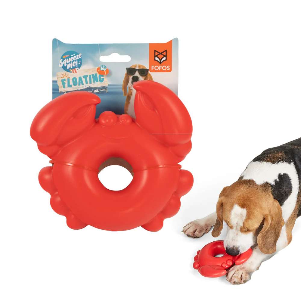 Barkbutler x Fofos Ocean Crab Squeaky Chew Toy for Dogs - Image 3