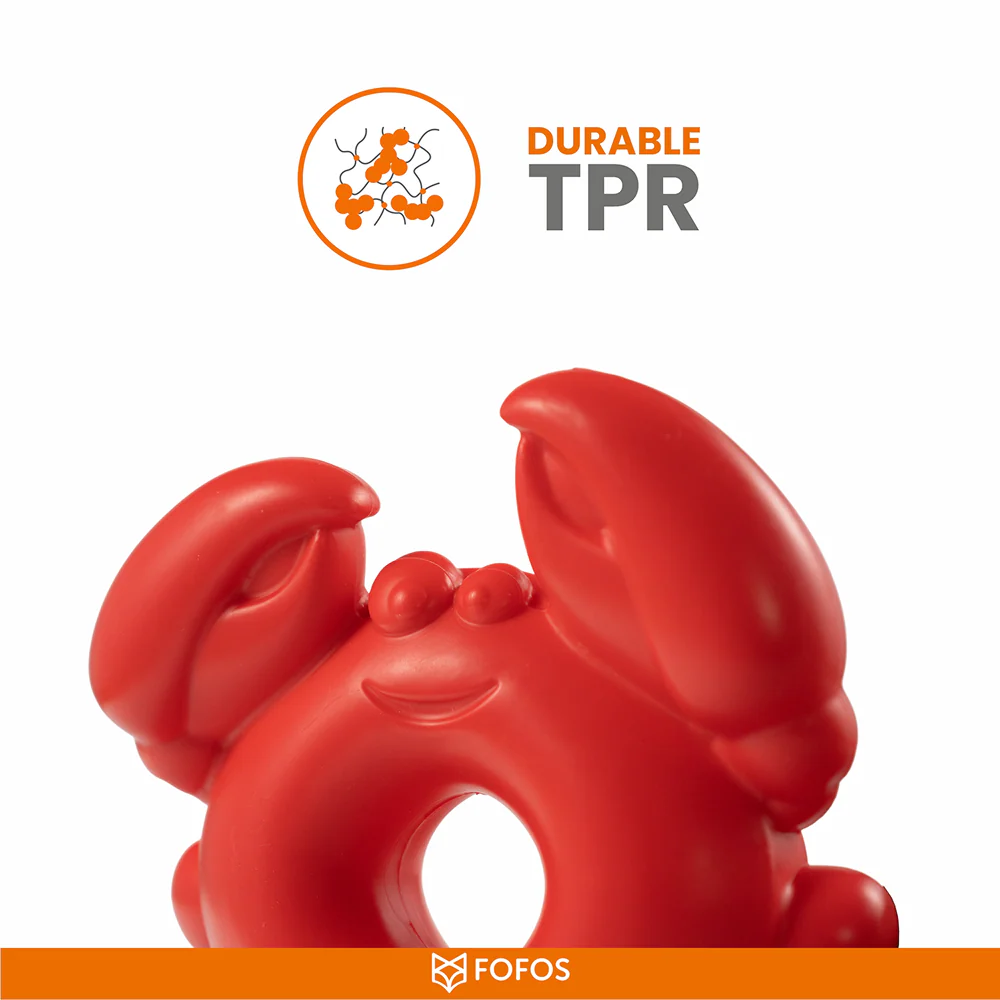 Barkbutler x Fofos Ocean Crab Squeaky Chew Toy for Dogs - Image 6