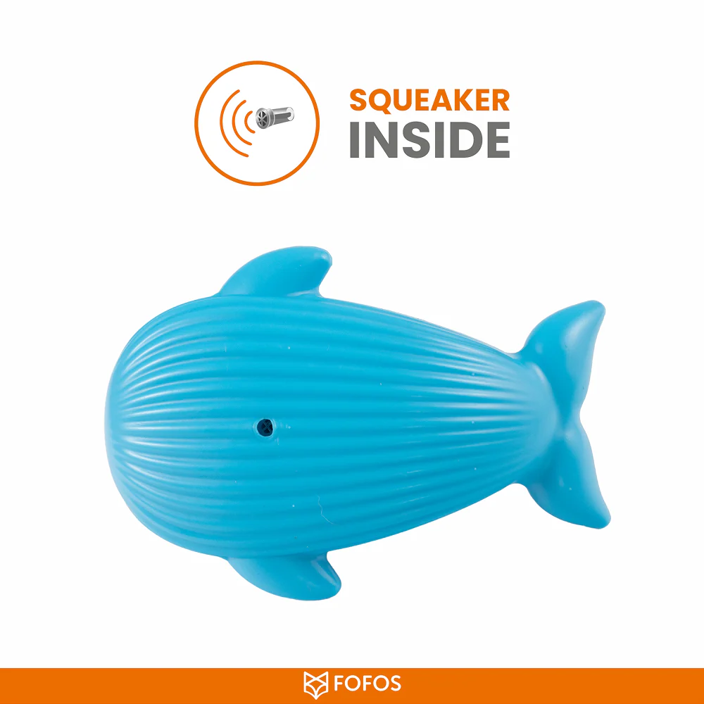 Barkbutler x Fofos Ocean Whale Squeaky Chew Toy for Dogs - Image 8