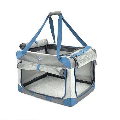 Barkbutler x Fofos Outdoor Camping Carrier for Dogs and Cats (Grey/Blue) - Image 5