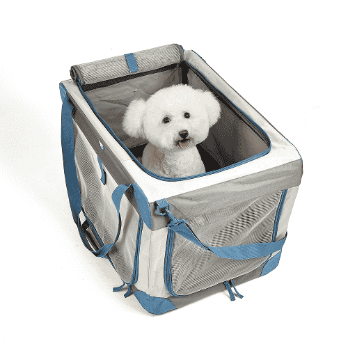 Barkbutler x Fofos Outdoor Camping Carrier for Dogs and Cats (Grey/Blue) - Image 6