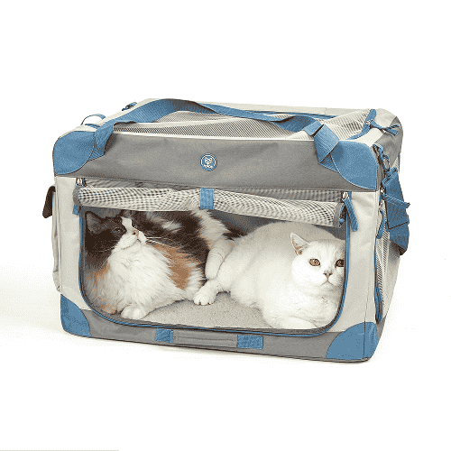 Barkbutler x Fofos Outdoor Camping Carrier for Dogs and Cats (Grey/Blue) - Image 7
