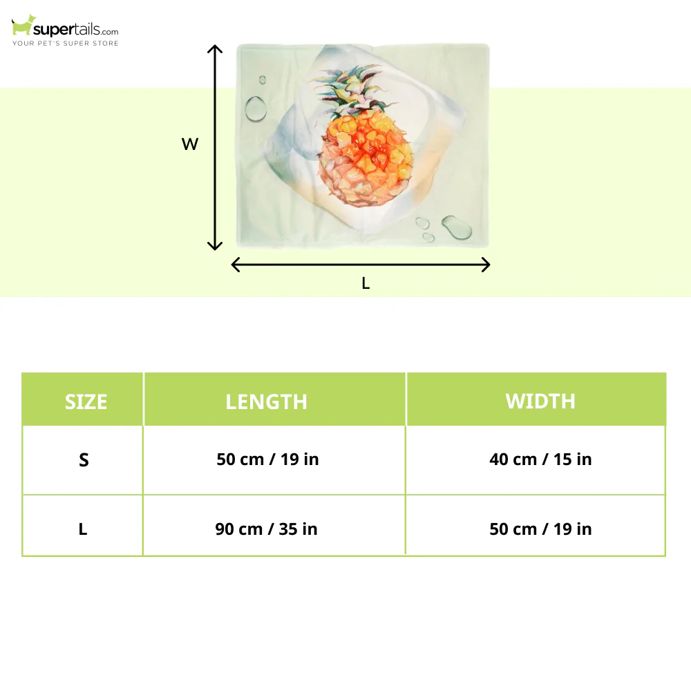 Barkbutler x Fofos Pineapple Cooling Mat for Dogs - Image 2