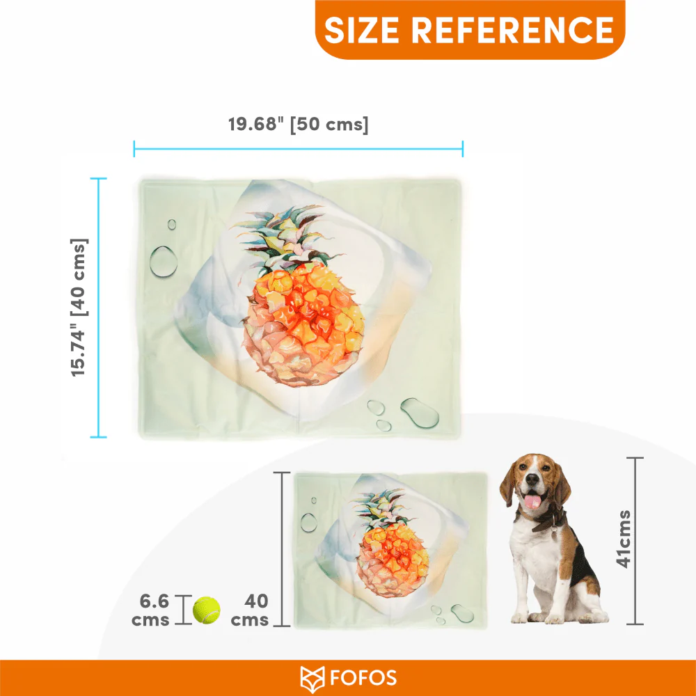 Barkbutler x Fofos Pineapple Cooling Mat for Dogs - Image 3