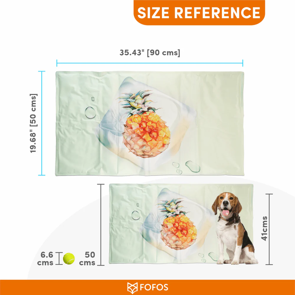 Barkbutler x Fofos Pineapple Cooling Mat for Dogs - Image 4