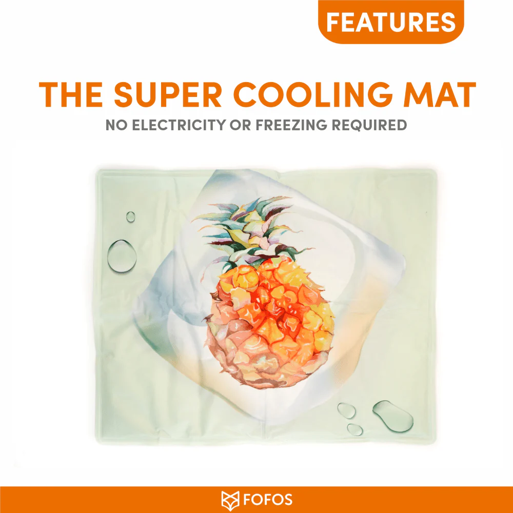 Barkbutler x Fofos Pineapple Cooling Mat for Dogs - Image 5
