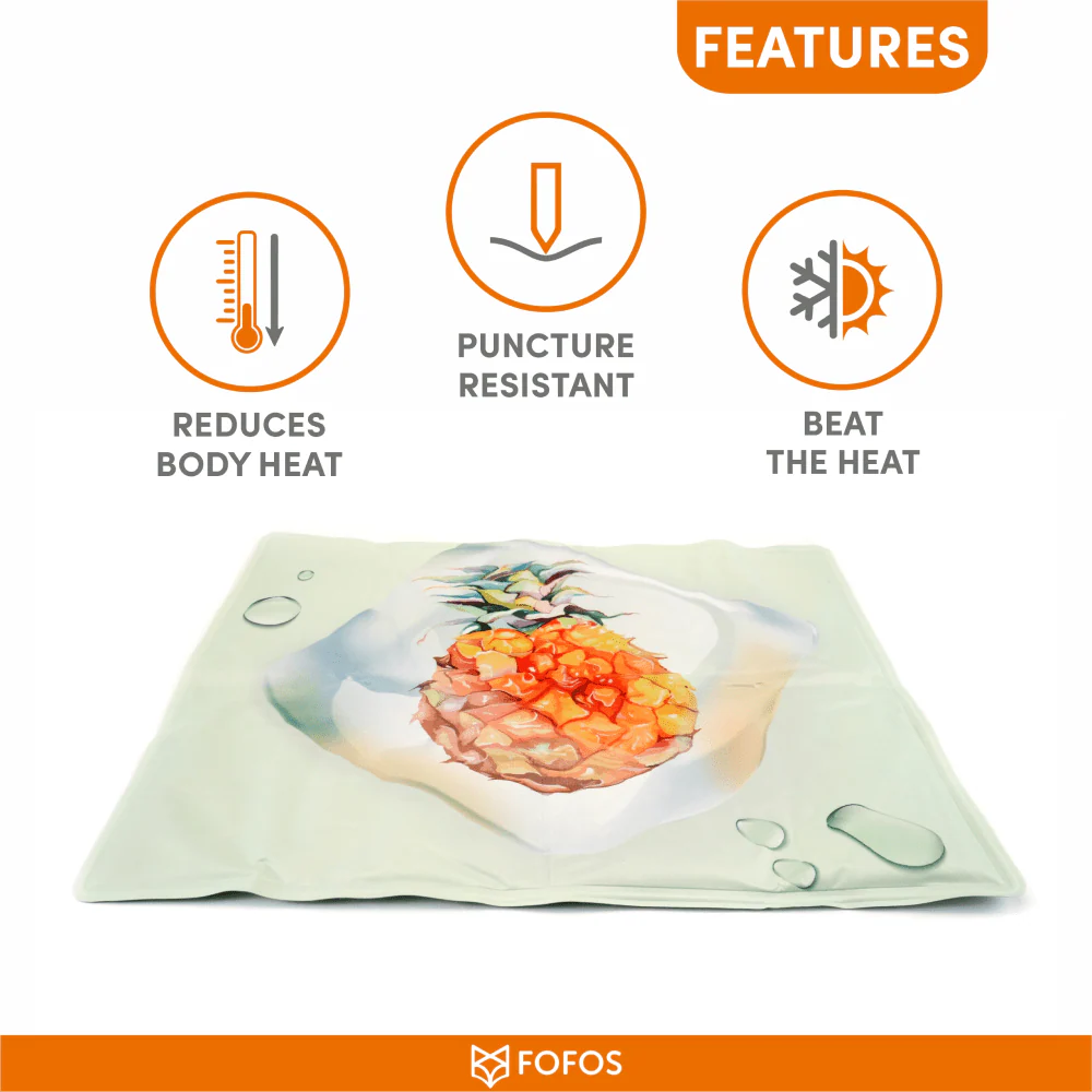 Barkbutler x Fofos Pineapple Cooling Mat for Dogs - Image 6