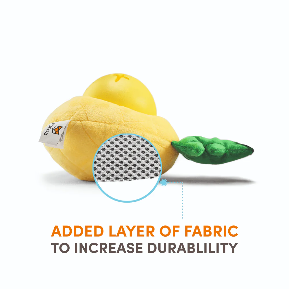 Barkbutler x Fofos Pineapple Treat Toy for Dogs (Yellow) - Image 4