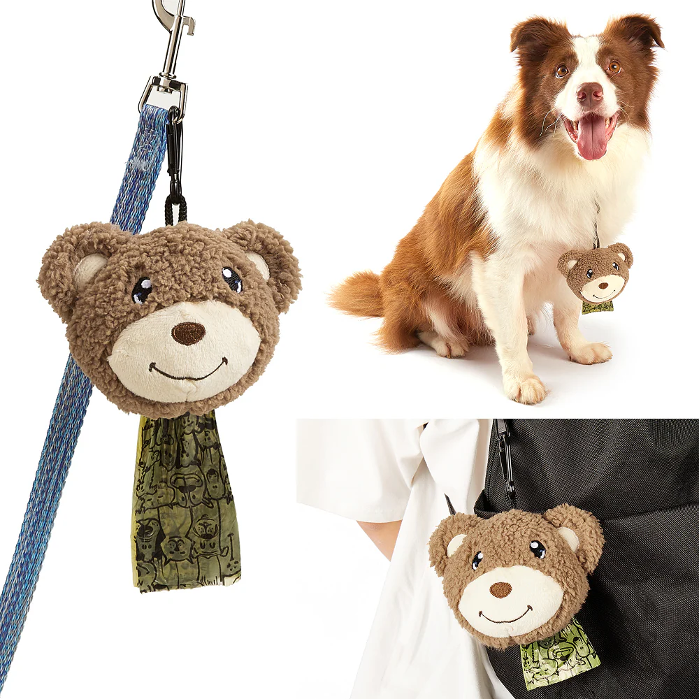 Fofos Plush Bear Poop Bags for Dogs and Cats - Image 7