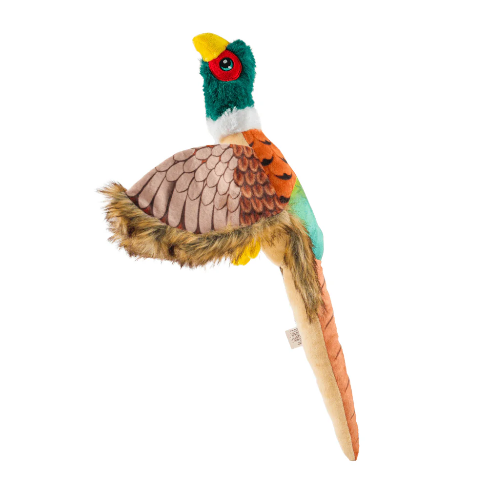 Barkbutler x Fofos Plush Pheasant Toy for Dogs | For Soft Chewers - Image 6