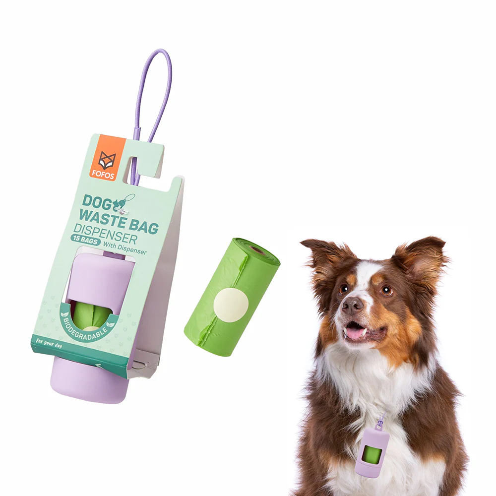 Barkbutler x Fofos Poop Bags Set for Dogs and Cats (Purple) - Image 3