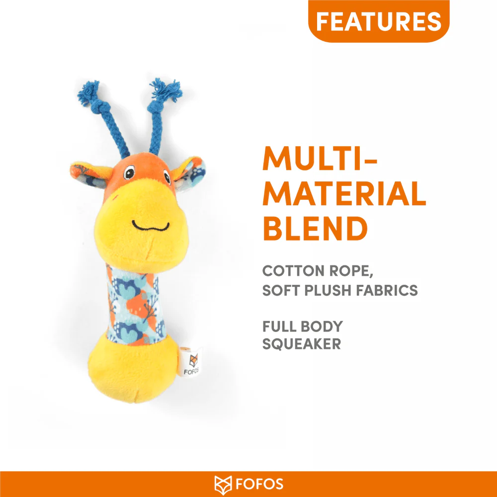Barkbutler x Fofos Puppy Giraffe Toy for Dogs - Image 5