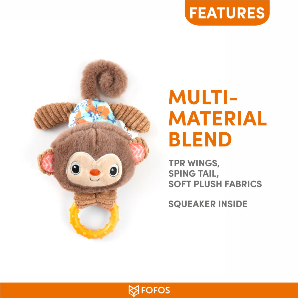 Barkbutler x Fofos Puppy Monkey Toy for Dogs - Image 4