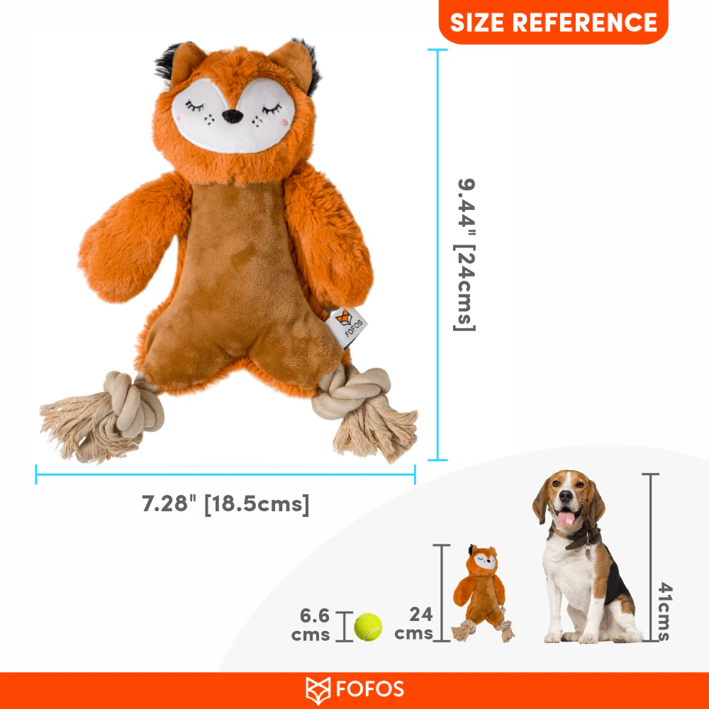 Barkbutler x Fofos Ropeleg Plush Bear Toy for Dogs | For Medium Chewers - Image 4