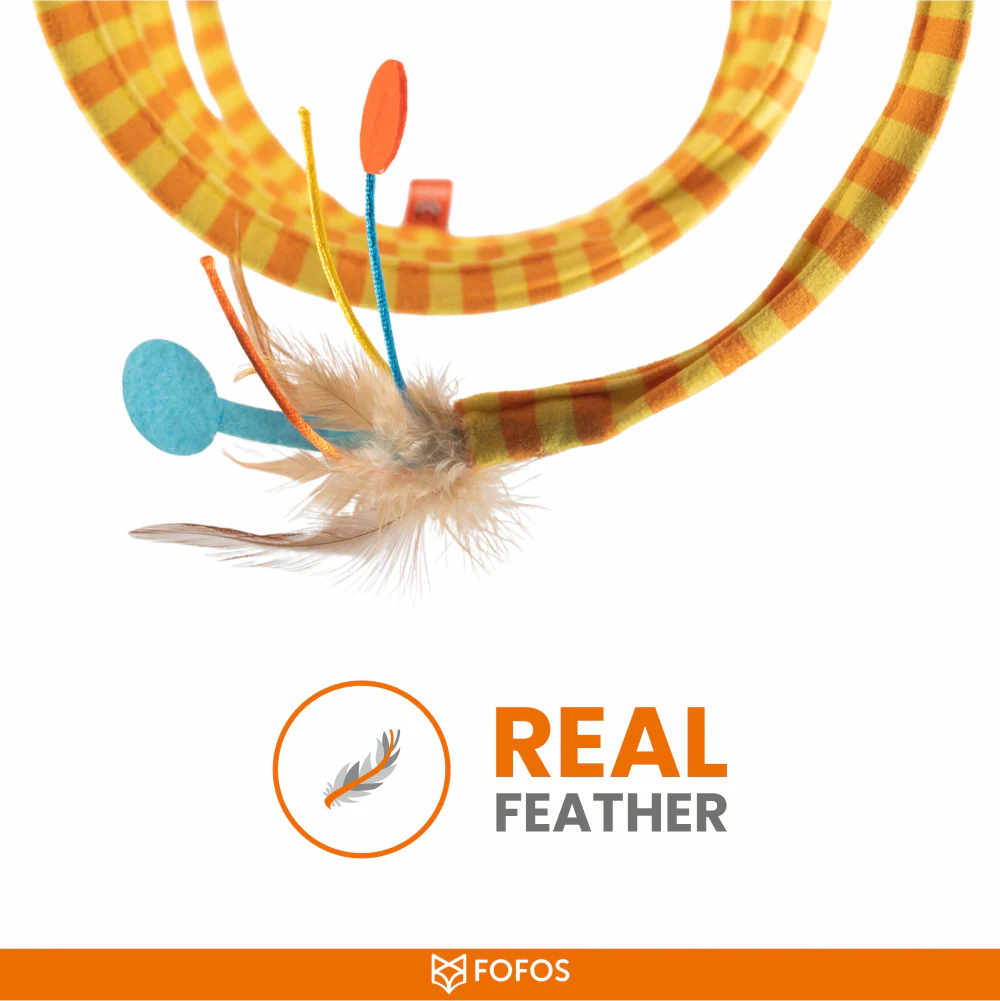 Barkbutler x Fofos Safari Spiral Tunnel Toy for Cats - Image 3
