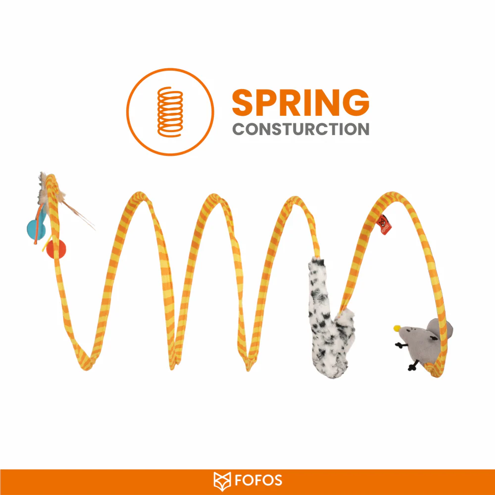 Barkbutler x Fofos Safari Spiral Tunnel Toy for Cats - Image 4