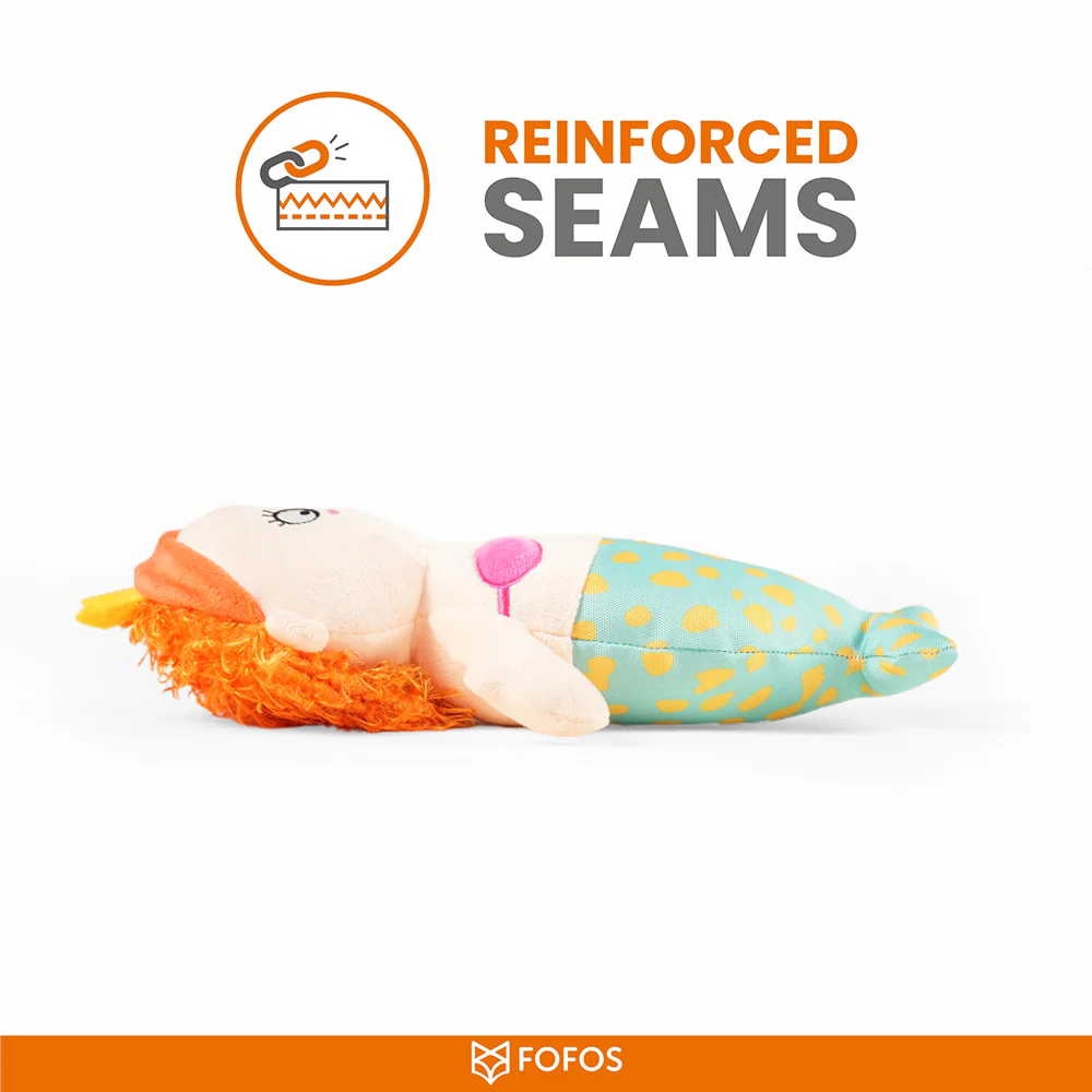 Barkbutler x Fofos Sealife Mermaid Plush Toy for Dogs - Image 4