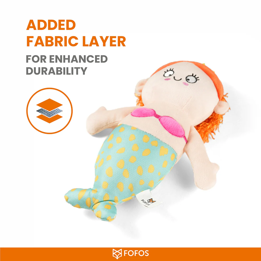 Barkbutler x Fofos Sealife Mermaid Plush Toy for Dogs - Image 5