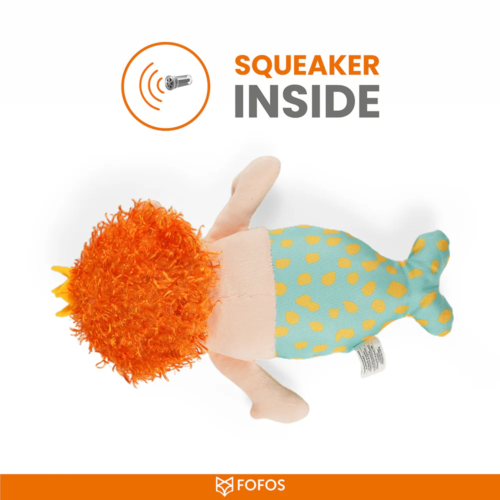 Barkbutler x Fofos Sealife Mermaid Plush Toy for Dogs - Image 6