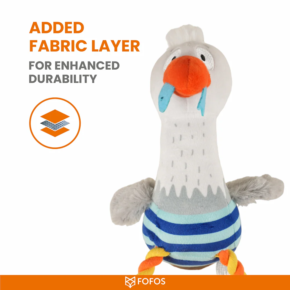 Barkbutler x Fofos Sealife Sea mew Plush Toy for Dogs - Image 5