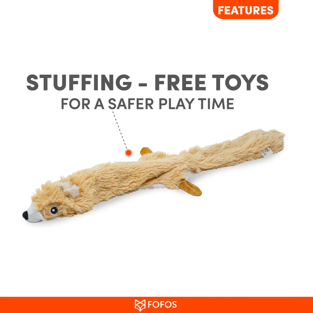 Barkbutler x Fofos Skinneez Squirrel Toy for Dogs (Brown) - Image 4
