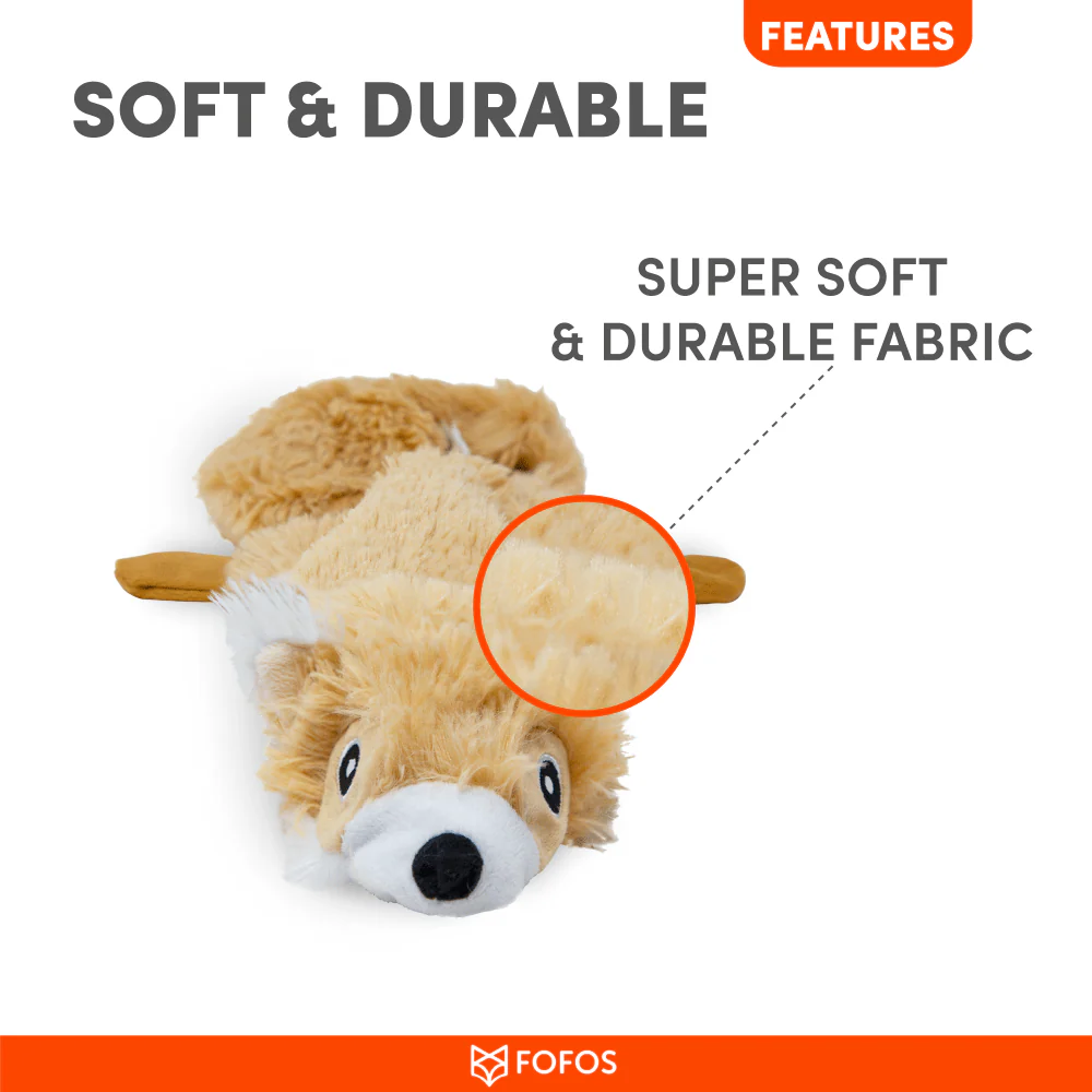 Barkbutler x Fofos Skinneez Squirrel Toy for Dogs (Brown) - Image 6
