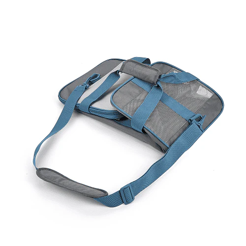 Barkbutler x Fofos Standard Carrier for Dogs and Cats (Grey/Blue) - Image 4