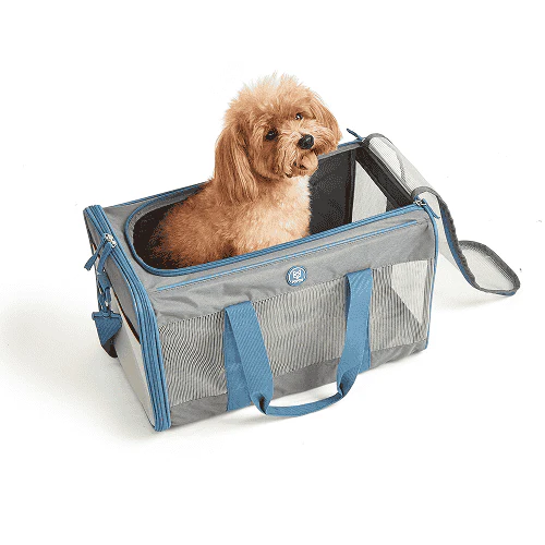 Barkbutler x Fofos Standard Carrier for Dogs and Cats (Grey/Blue) - Image 5