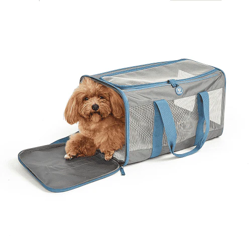Barkbutler x Fofos Standard Carrier for Dogs and Cats (Grey/Blue) - Image 6