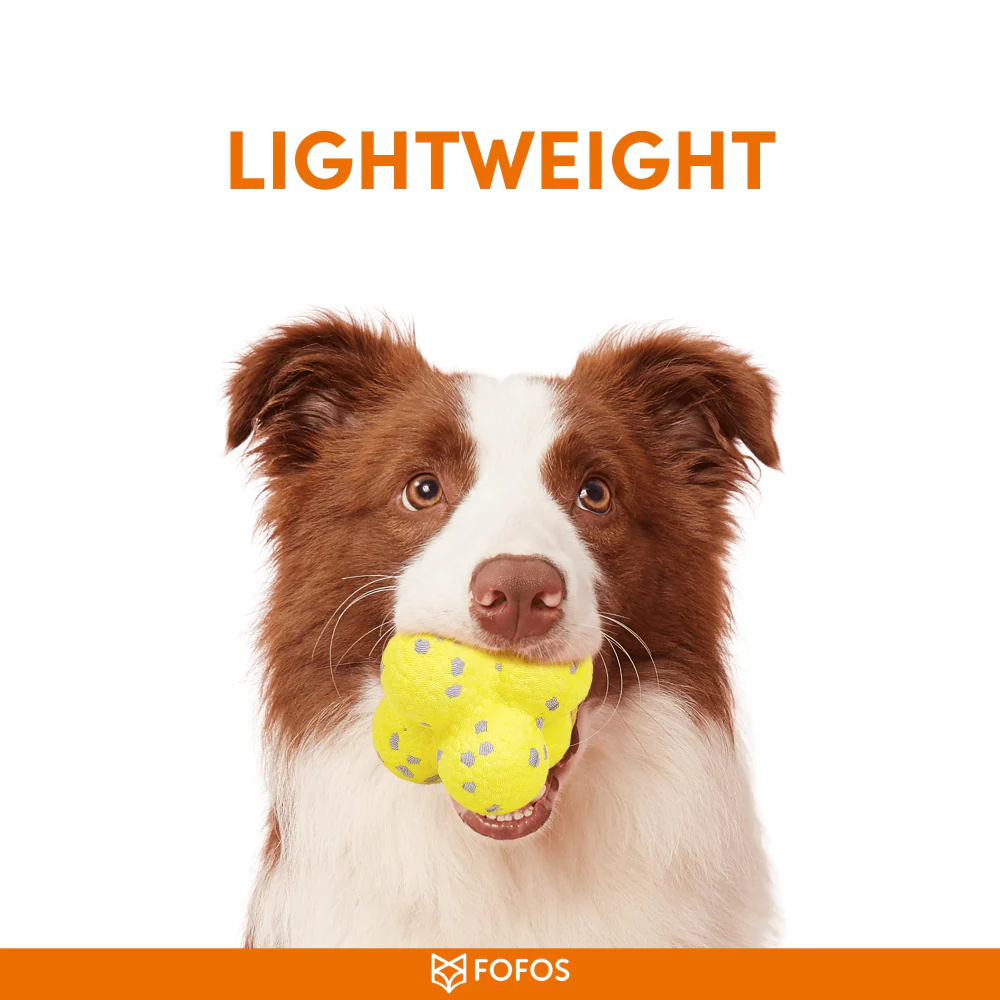 Barkbutler x Fofos Ultra Durable Ball Toy for Dogs (Yellow) - Image 4