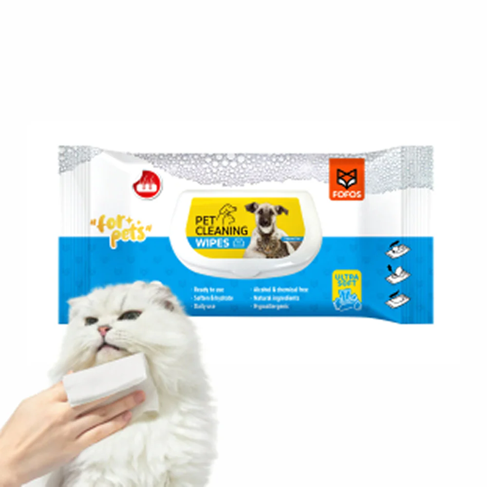 Fofos Unscented Cleaning Wipes for Dogs and Cats - Image 3