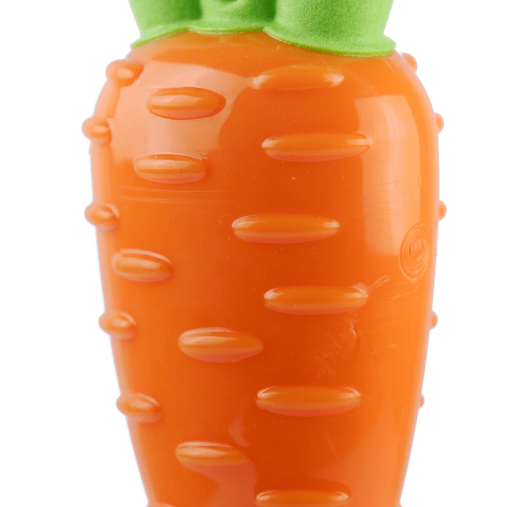 Barkbutler x Fofos Vegi Bites Carrot Squeaky Toy for Dogs | For Medium Chewers - Image 4