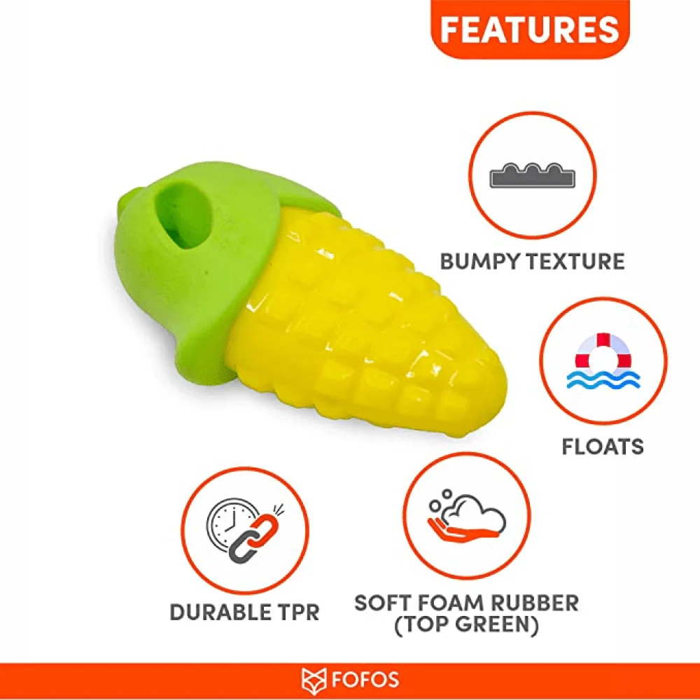 Barkbutler x Fofos Vegi Bites Corn Squeaky Toy for Dogs - Image 4