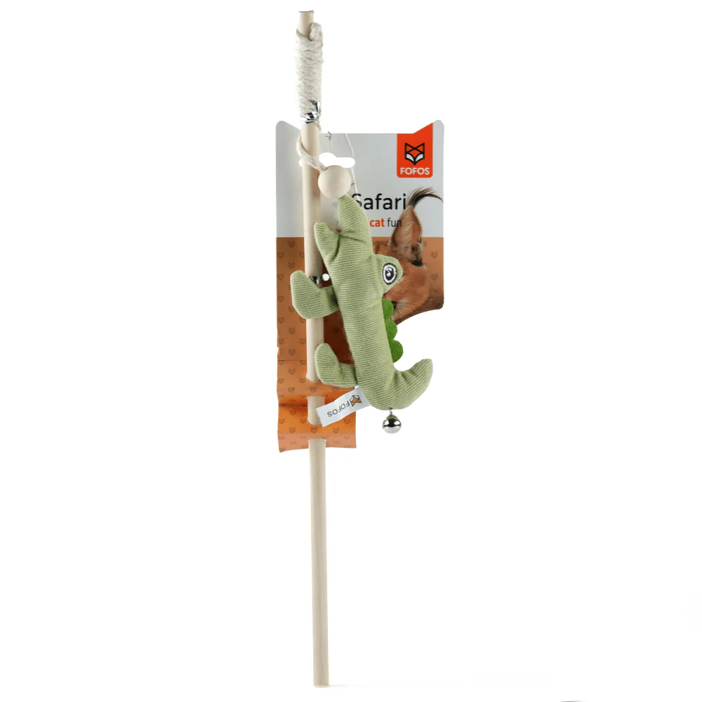 Barkbutler x Fofos Wand Crocodile Toy for Cats - Image 4