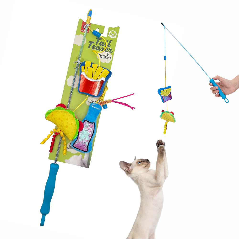 Fofos Wand Hungry Kittens Teaser Toy for Cats - Image 10