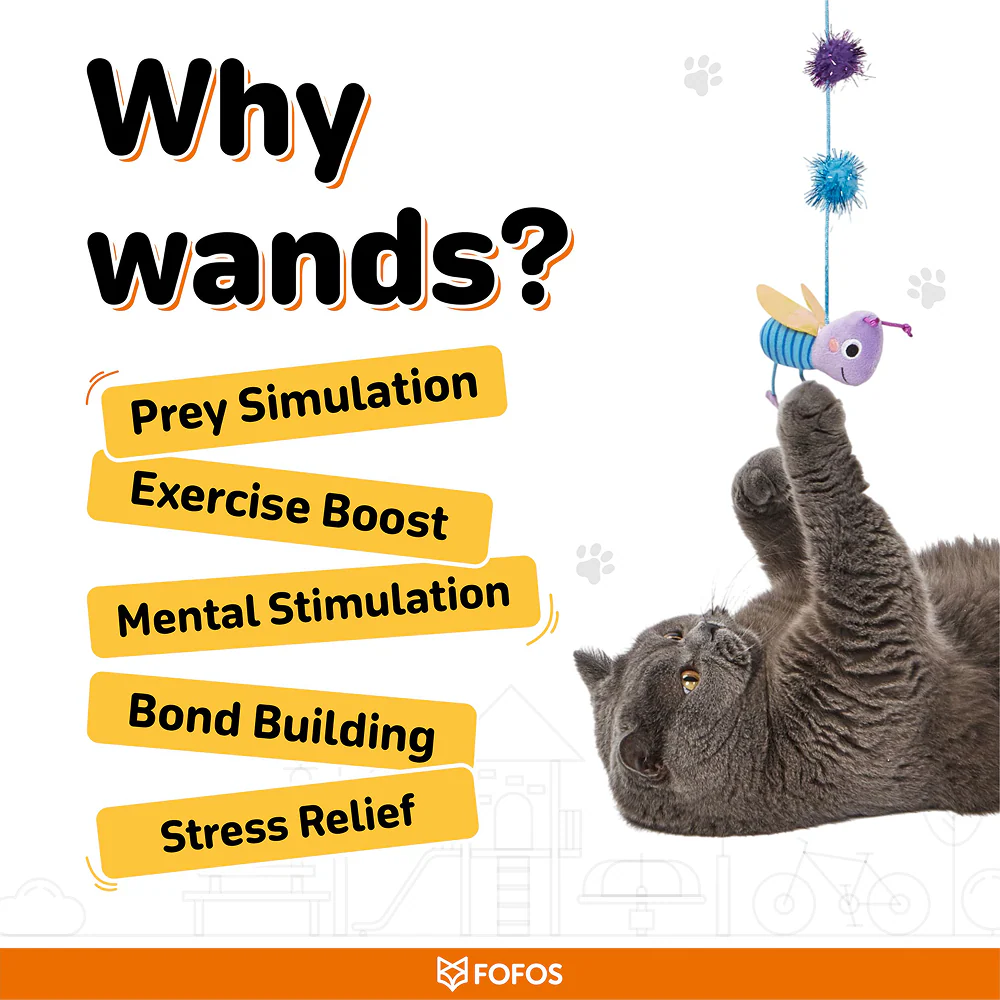 Fofos Wand Let's Fly Together Toy for Cats - Image 5