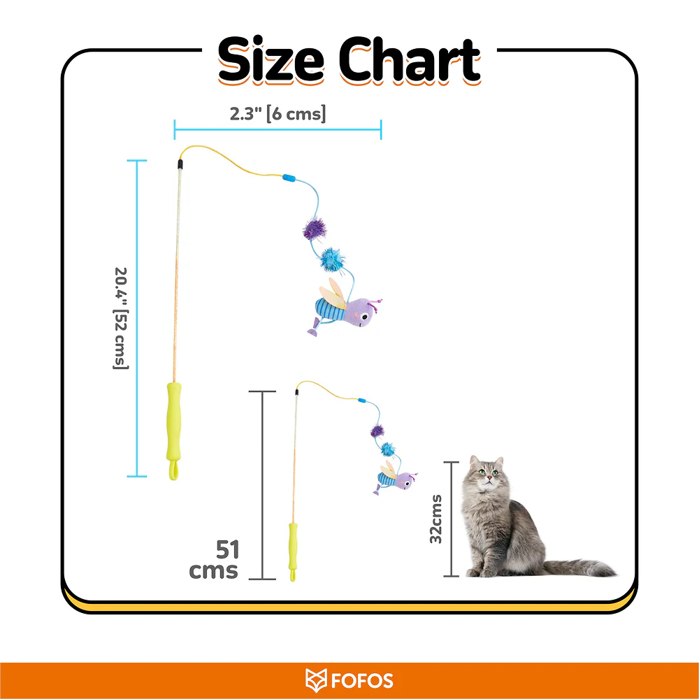 Fofos Wand Let's Fly Together Toy for Cats - Image 8
