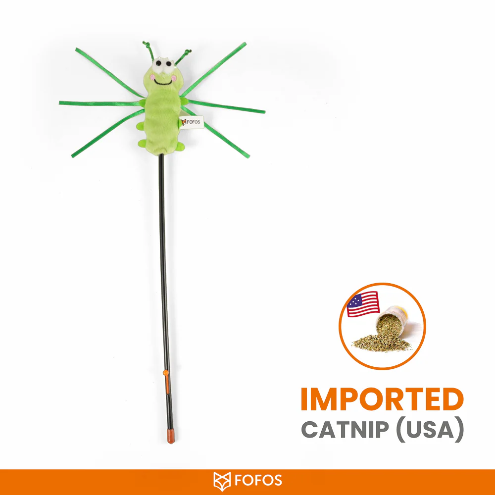 Barkbutler x Fofos Wand Moving Caterpillar Teaser Toy for Cats - Image 4