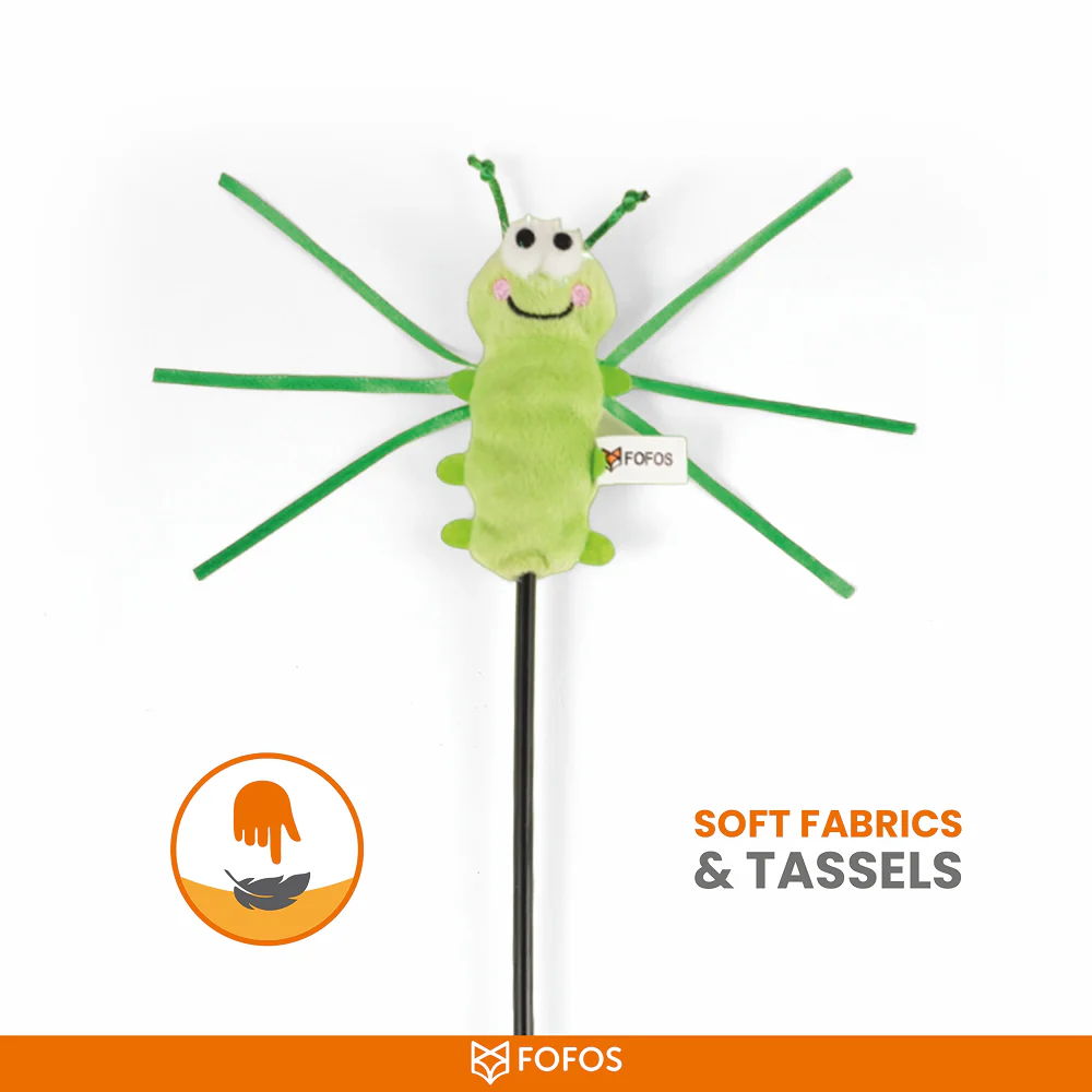 Barkbutler x Fofos Wand Moving Caterpillar Teaser Toy for Cats - Image 5