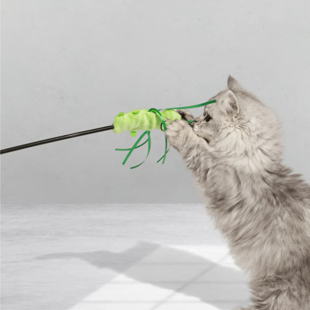 Barkbutler x Fofos Wand Moving Caterpillar Teaser Toy for Cats - Image 6