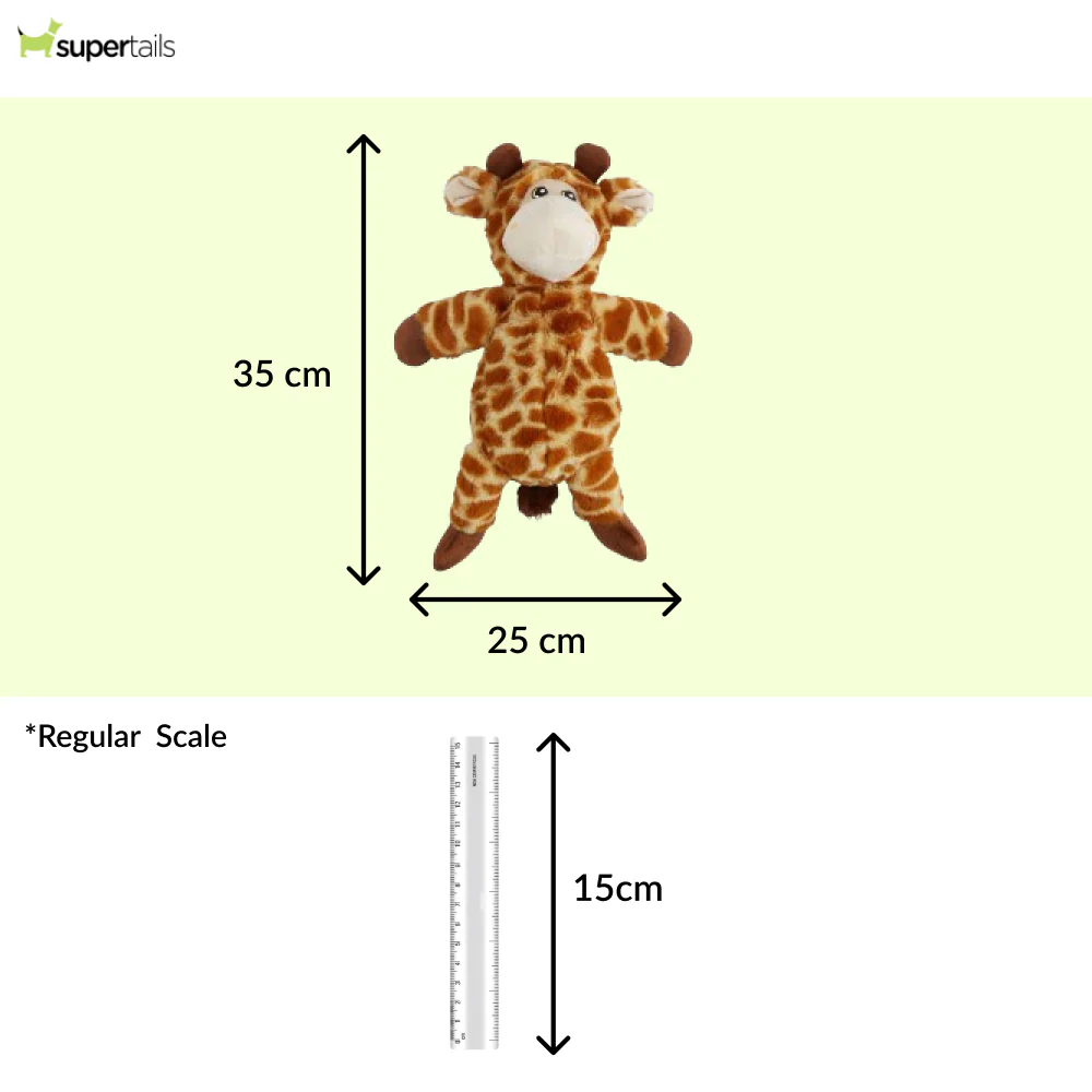 Barkbutler x Fofos Wildlife Giraffe Plush Toy for Dogs - Image 2