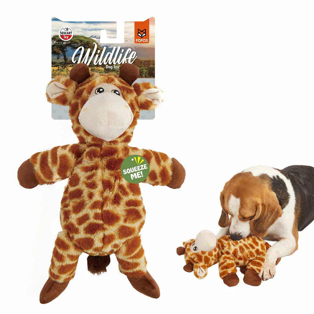 Barkbutler x Fofos Wildlife Giraffe Plush Toy for Dogs - Image 3