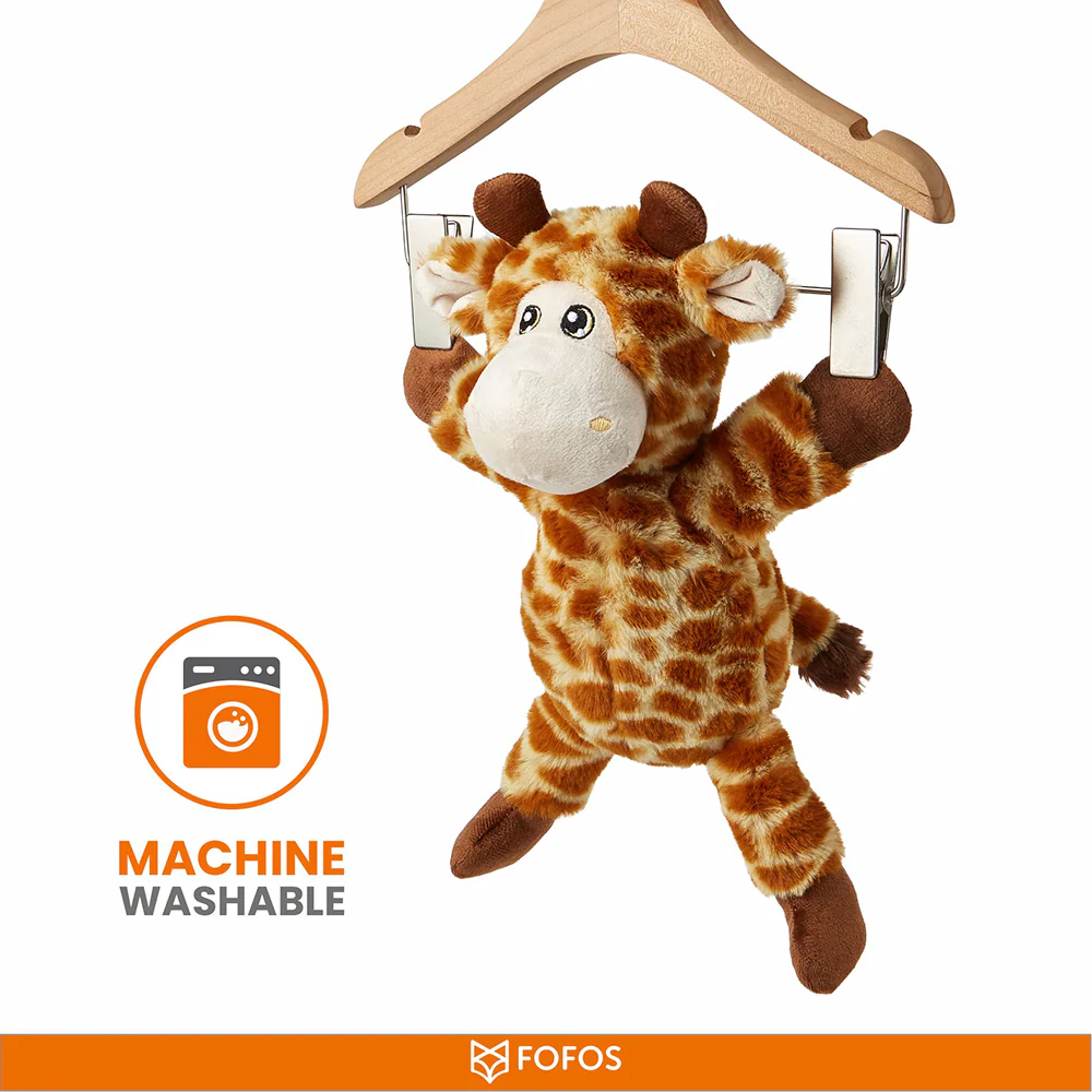 Barkbutler x Fofos Wildlife Giraffe Plush Toy for Dogs - Image 6
