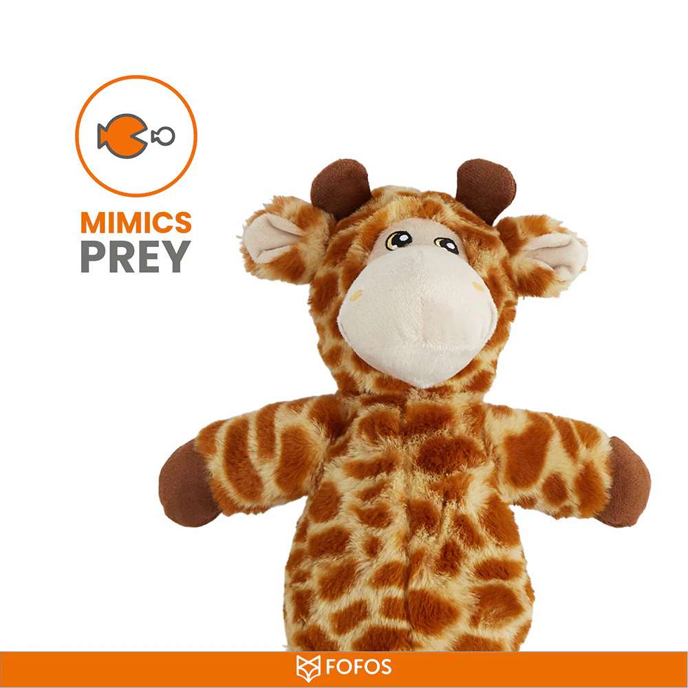 Barkbutler x Fofos Wildlife Giraffe Plush Toy for Dogs - Image 7